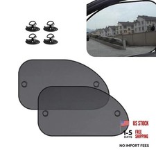 2 PCS Car Side Window Sun Shade, 25.5 x 14.9 Inch Mesh Sunshade with Suction