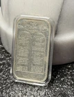 THE TEN COMMANDMENTS, 1oz. .999 FINE SILVER ART BAR, BLANK INSCRIPTION, OK!