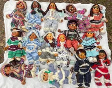 15 Naber Kids 17 Inch Wooden Face Dolls Most Ltd. Special Absentee Papers Estate