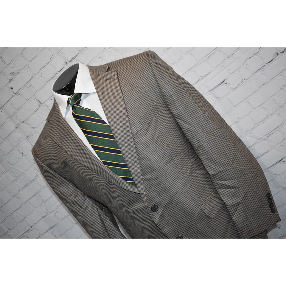 Blazer Abrigo Deportivo Lauren Ralph Lauren Para Hombre 44 Reg Seda Mezcla Lana Pata de Gallo Foto 2 de 4