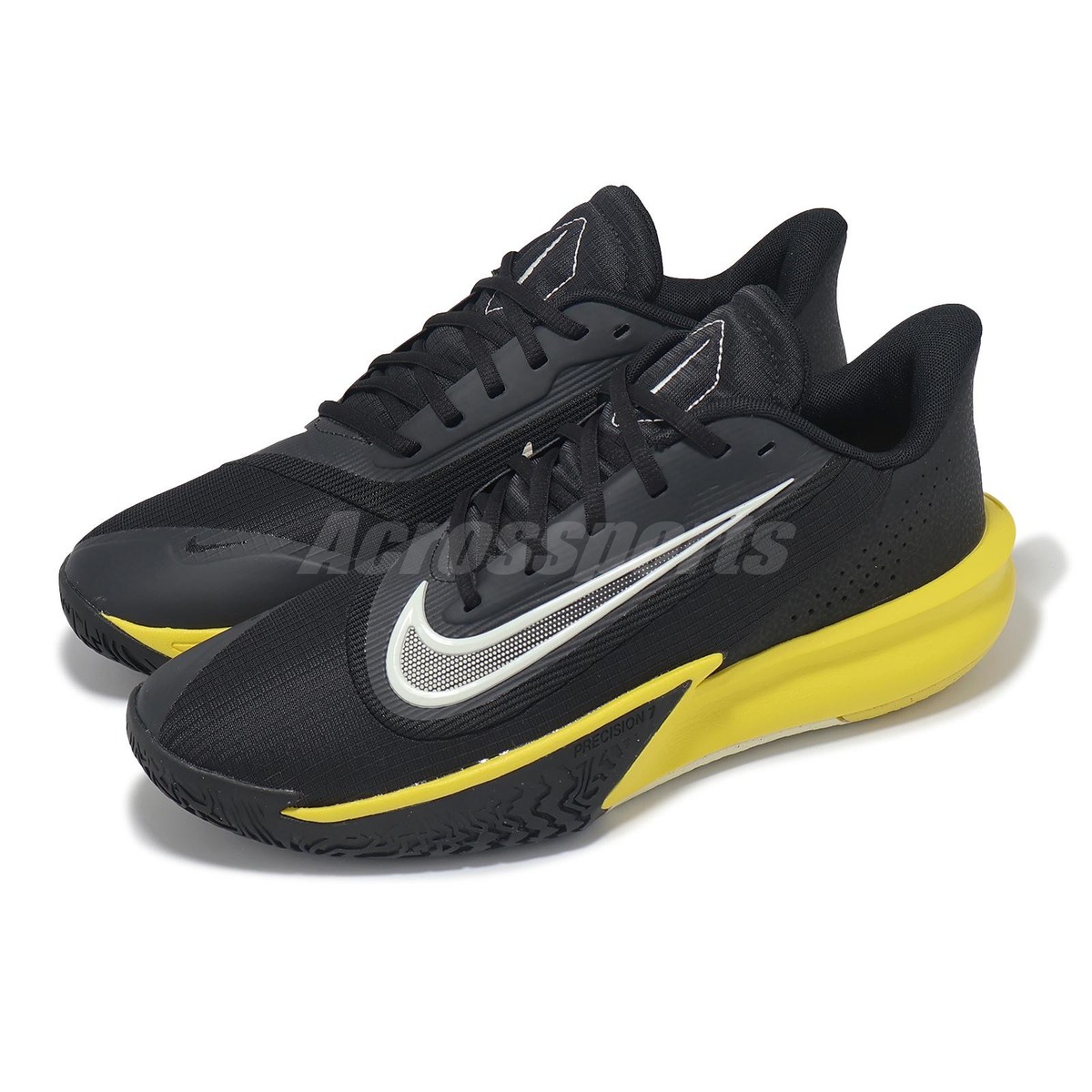 Nike Precision 7 Black/Lightning/Coconut Milk  HJ9153-001 Basketball Men US 10.5 Nike Precision VII HJ9153 001  main image 2
