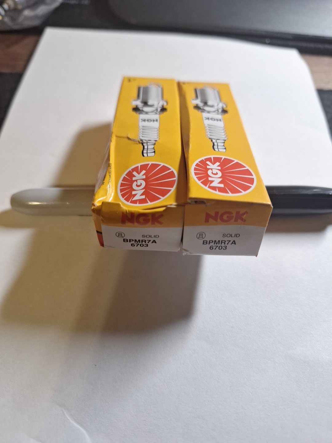 Pack of 2 Genuine NGK 6703 BPMR7A Spark Plugs.