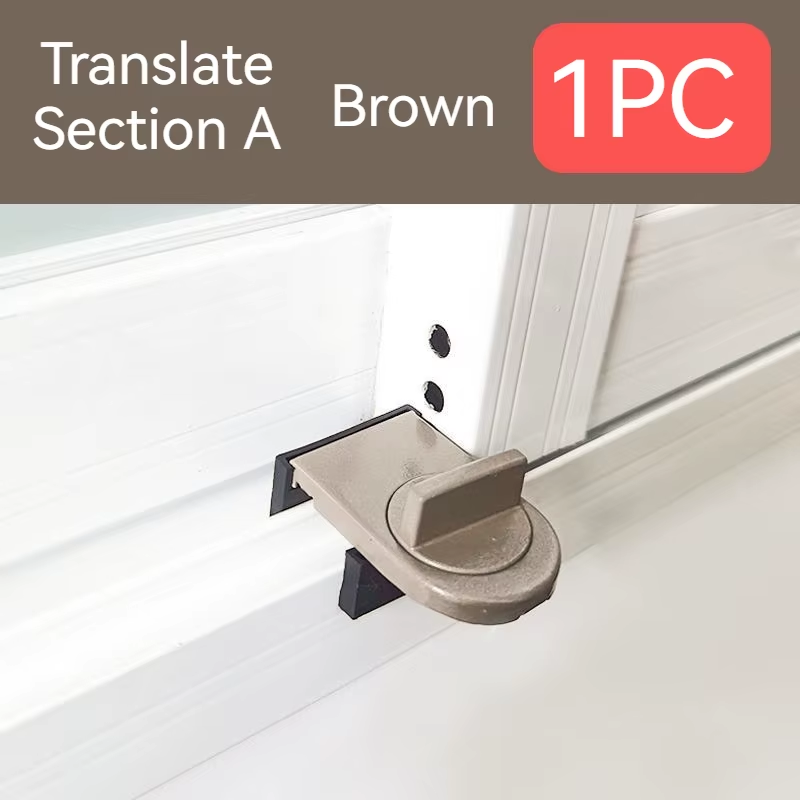 1/2PCS Sliding Sash Stopper Cabinet Lock Straps Door Security Anti-Theft Lock Wi