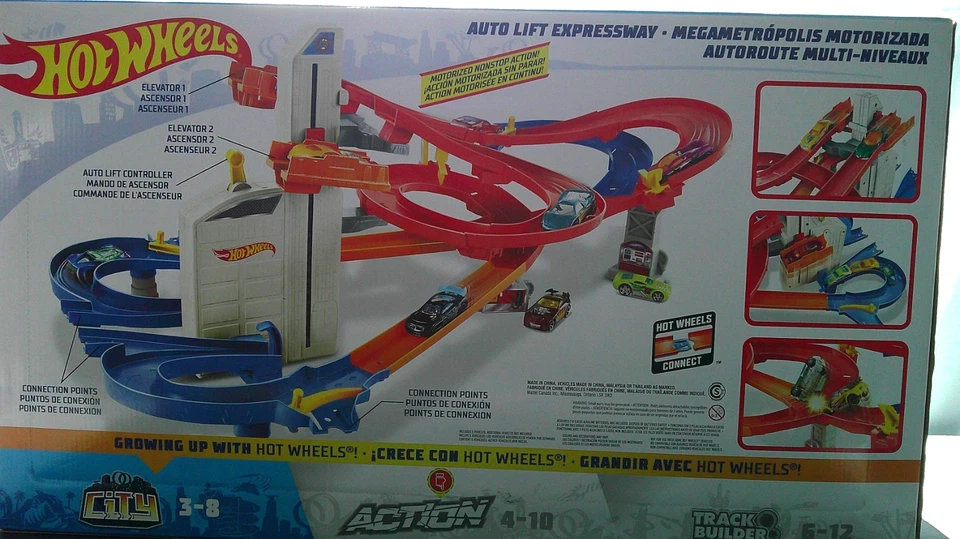 Hot Wheels Auto Lift Expressway Set 5 Cars Incl. & Motorized. Batteries Not Incl - Image 3 of 4