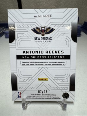 2024-25 Obsidian Basketball Antonio Reeves #RJI-REE Snowcapped