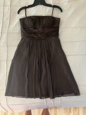 Ann Taylor brown strapless dress