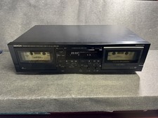 Denon DRW-660 Double Cassette Deck Parts/Repair   Powers On, Plays