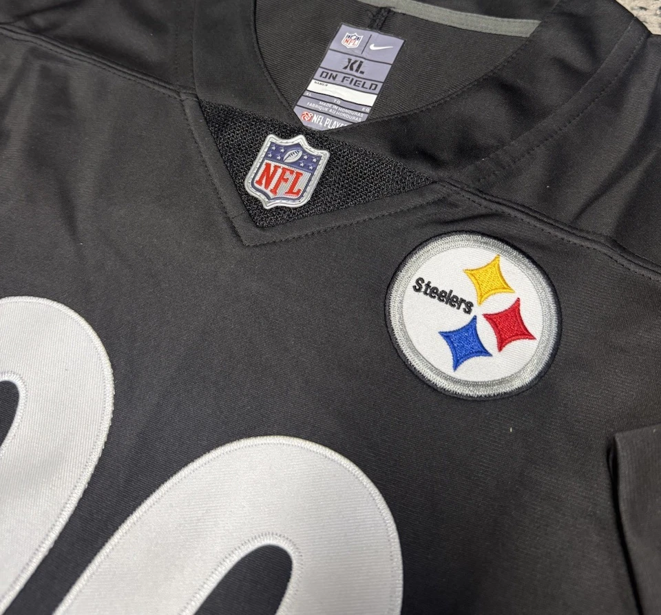 Camiseta deportiva Steelers #90 nueva con etiquetas TJ Watt Pittsburgh negra para hombre XL cosida. Foto 3 de 4
