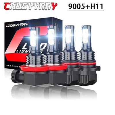 For 2010 2011 2012 2013 MAZDA 3 4X 6000K LED Headlight Bulbs High Low Beam Kit