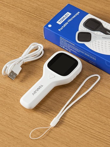 TOMLOV LED Juwelier Lupe 20x Fach Vergrößerung USB Mikroskop Münzen/Briefmarken - Bild 26 von 35
