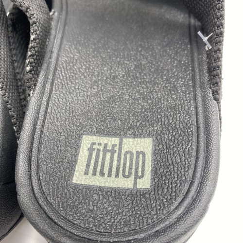 Mens Fitflop Sling Weave Toe Thong Sandals Black Uk 11 New Comfort AP9001 - Picture 7 of 7