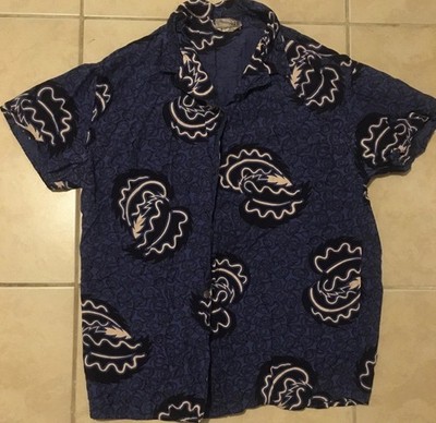 Vtg 90s Esprit Abstract Art AOP Shirt M Beach Surf Skate Vaporwave Gotcha OP 80s