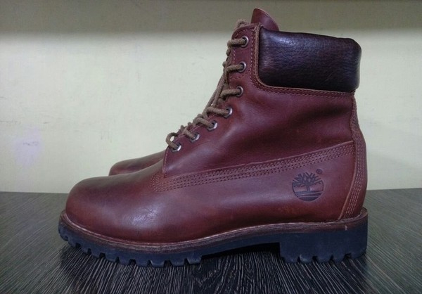 Men Timberland Boots Brown Leather 42