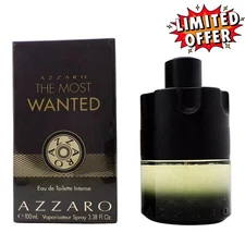 Azzaro The Most Wanted 3.38 oz. EAU DE TOILETTE Intense Spray for Men New In Box