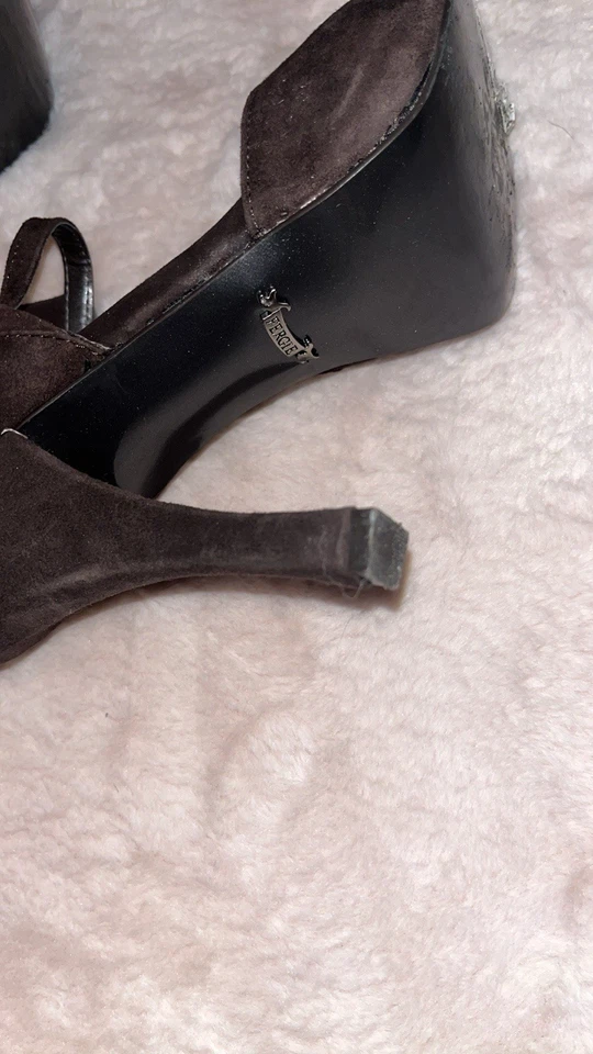 Tacones Fergie Marrón Volantes 8 Nuevos Foto 4 de 4