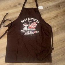 Vintage NWT Grill Out With CONECUH SAUSAGE ￼Brown Funny Pig USA Gift Since 1947