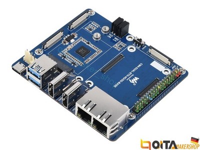 WaveShare Dual Gigabit Ethernet 5G/4G Base Board für Raspberry Pi CM4 20885 QITA