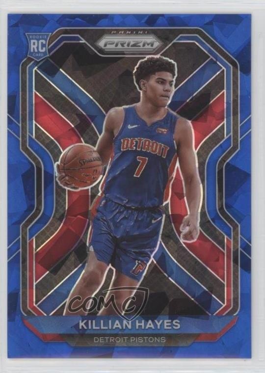 2020-21 Panini Prizm Blue Ice Prizm 108/125 Killian Hayes #270 Rookie RC 4o1