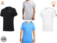Nike T Shirt Mens Short Sleeve Crew Neck Top Tee 100% Cotton Casual Gym S-2XL UK