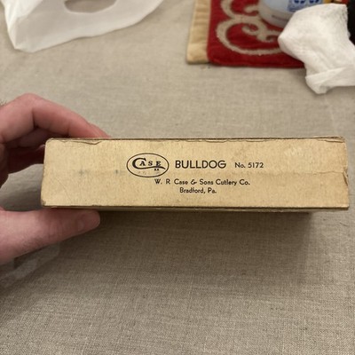 CASE XX 1965-1969 GENUINE STAG BULLDOG CLASP KNIFE VERY NICE 5172 USA (27679)