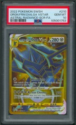 Origin Forme Dialga VSTAR - 210/189 Astral Radiance Gold Secret Rare