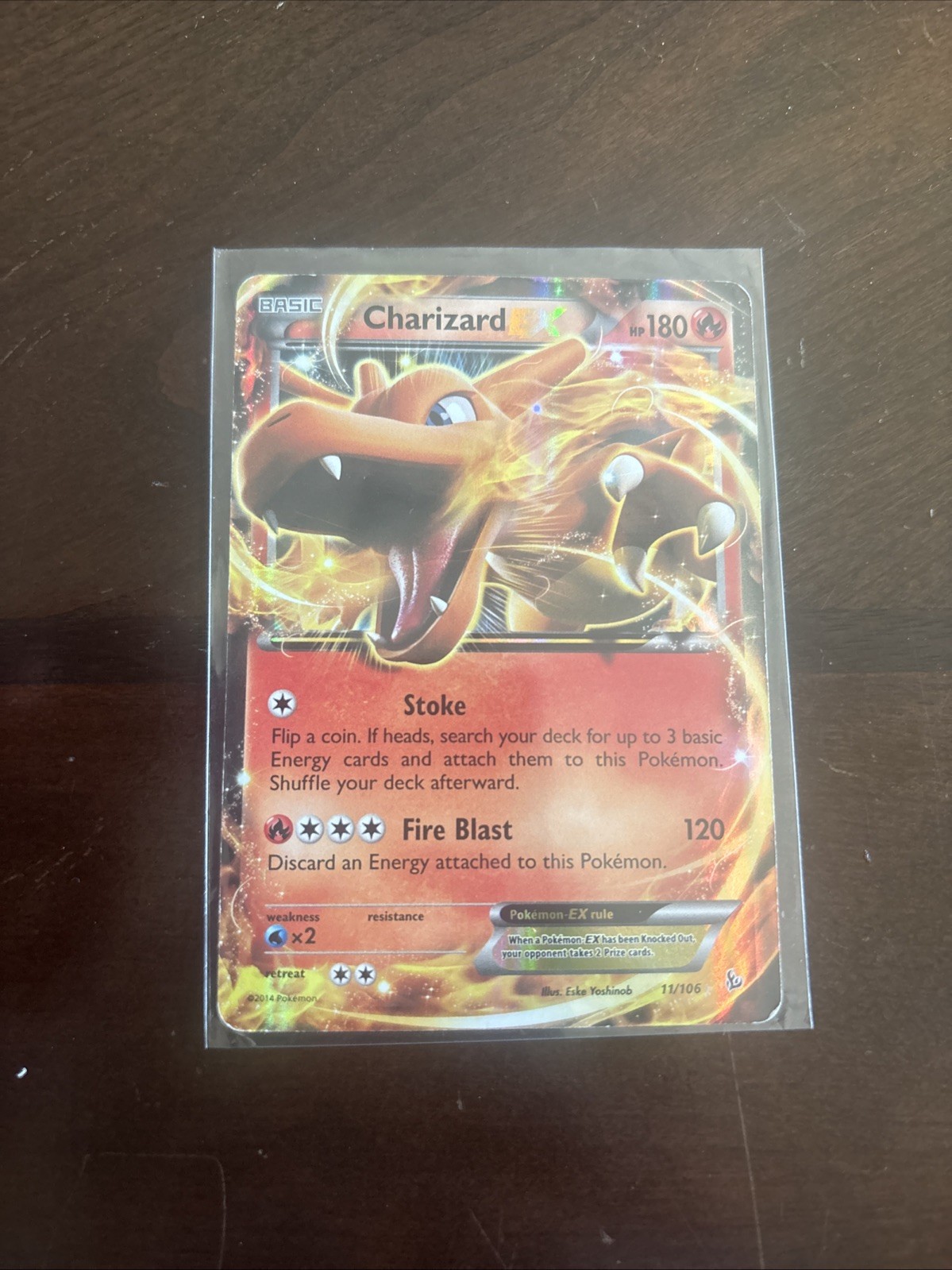 Charizard EX 11/106 Flashfire Holo NM Pokemon Card English