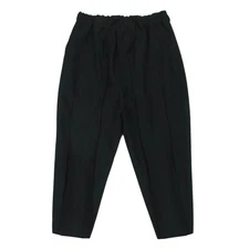ISSEY MIYAKE ME01FF079 Tuck Press Pleated Cropped Easy Saruel Pants Used LIFE-0