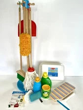 Melissa and Doug Deluxe Cleaning Laundry Play Set Pretend House Imagination Kids