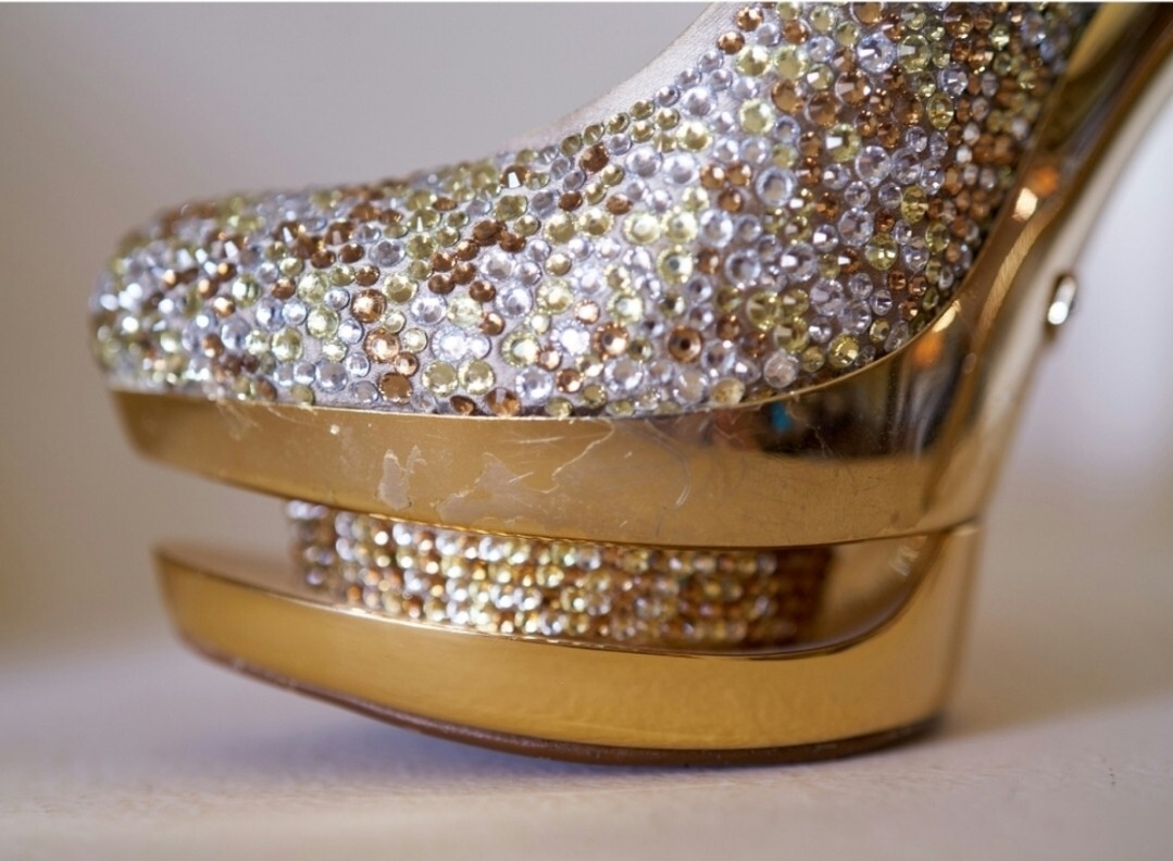 Gianmarco Lorenzi Discoball gold crystal pump 38 image 8