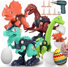 Jumbo Dino Easter Eggs Kids Building Dinosaur Toys STEM Take Apart Construction