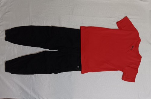 2 Pieces outfit For kid Street Rules Black jogger pants & Puma T-Shirt Red, 4-up - Picture 2 of 9