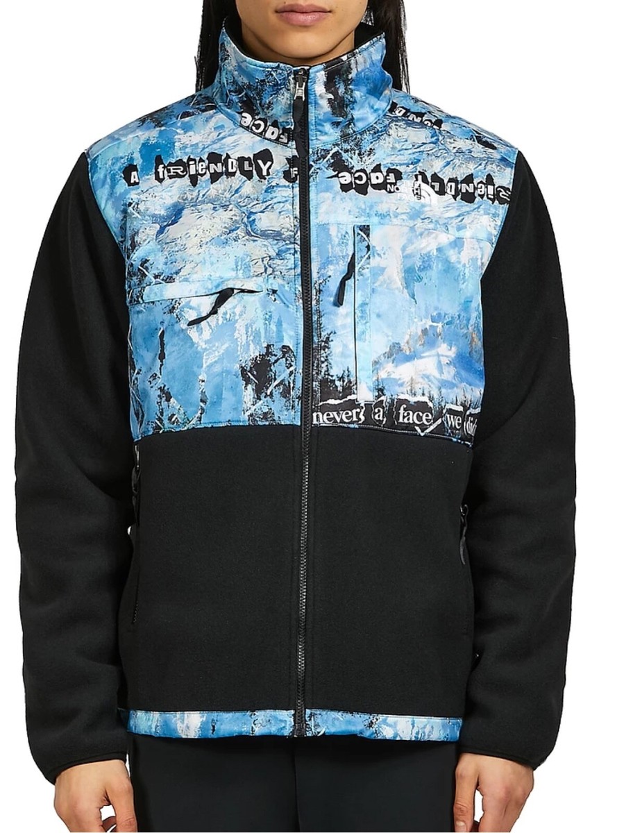 THE NORTH FACE PRINTED DENALI 2 JACKET MEN FULL-ZIP SWEATSHIRT