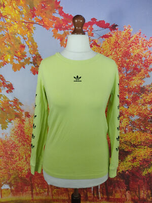 Adidas Trefoil Sweatshirt Lindgrün. UK Damen Gr. 4