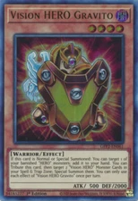 Yugioh! Vision HERO Gravito - GFP2-EN061 - Ultra Rare - 1st Edition Near Mint, E
