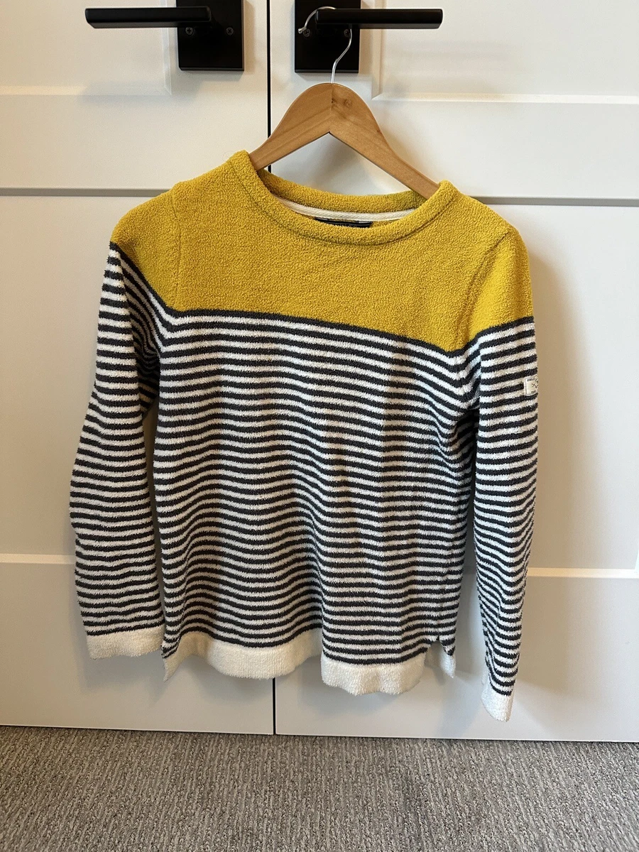 Joules Knitwear Size 8 Boucle Knit Striped Sweater Women s M