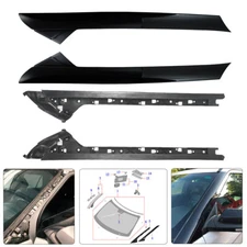 Set Outer & Inner Windshield Trim Moldings For 2011-2019 Ford Explorer US New