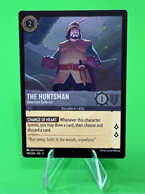   Disney Lorcana: Rise of the Floodborn THE HUNTSMAN Foil 194/204, Rare!!  