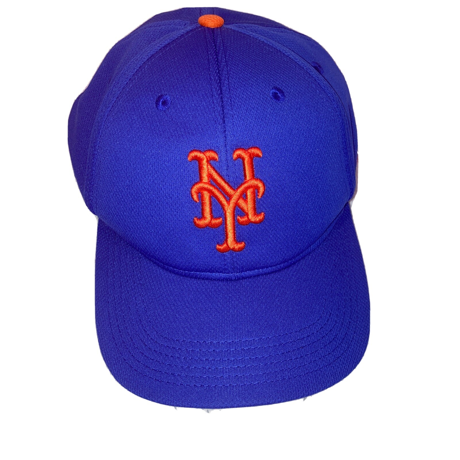 New York Mets Adjustable Baseball Cap Royal Blue with Red Logo OC Sports-image