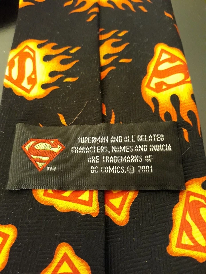 Corbata vintage con logotipo de DC Superman - 2001 Foto 4 de 4