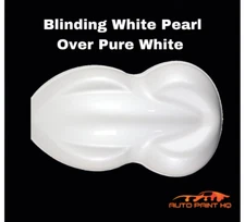 Blinding White Pearl Over Pure White Basecoat Gallon Car Auto Paint Kit