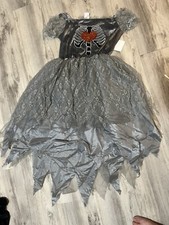 Ghost Bride Girls Halloween Costume Gray Size XL For Girls