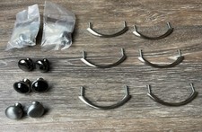 Mixed Lot of 14 Drawer Pulls Handles Knobs Hardware Modern Silver Black