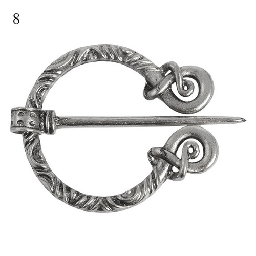 Broche Vikingo Retro Colección Giros Anudado Peroné Capa Prendedor Capa Prendedor Pecho ♡ - Imagen 9 de 28