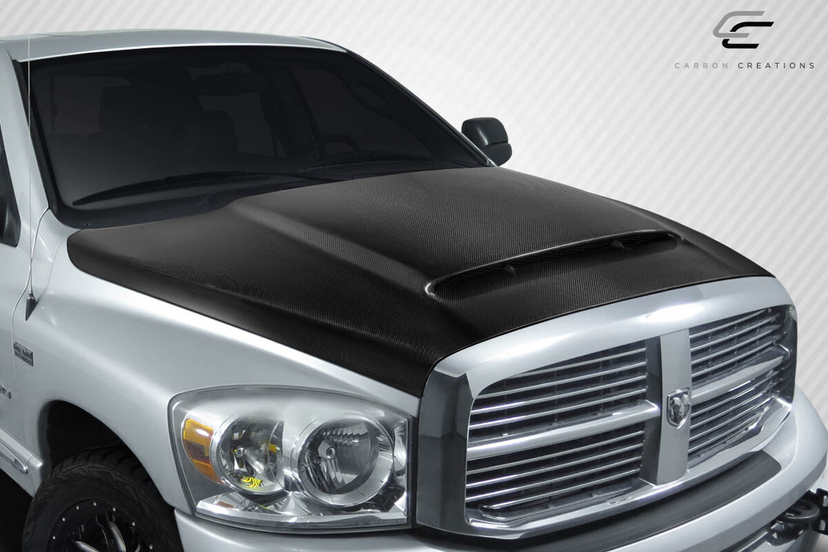 Carbon Creations Demon Look Hood - 1 Piece for 2002-2008 Ram