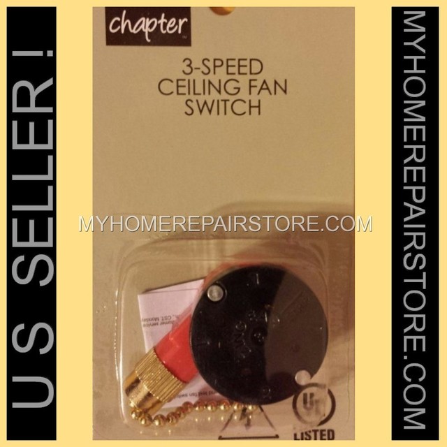 Mainstays 3 Speed 4 Wire Ceiling Fan Switch Zing Ear For Sale