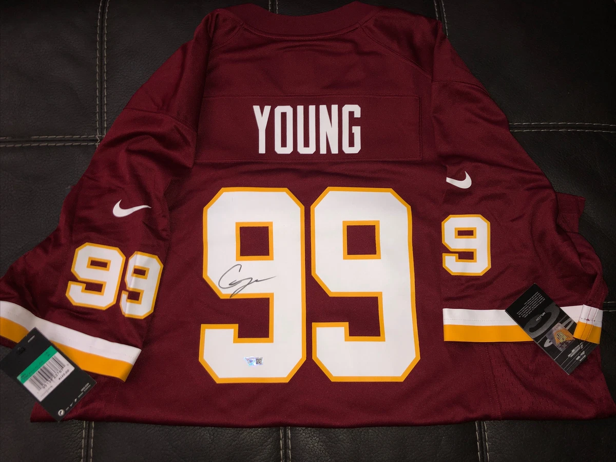 Chase Young Signed Washington Commander Nike NFL Authentic Limited Jersey