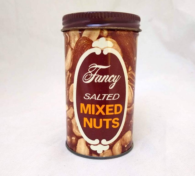 Vintage Fancy Salted Mixed Nuts Tin Can Joke Trick Snake Gag Gift eBay