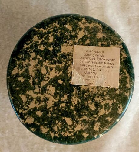 Rustic Trout/Fish Tart Warmer Burner Green Sponge Stoneware Art Pottery 4 1/2" - Picture 7 of 9