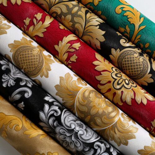 9.5M Vintage Luxury Damask Waterproof Matt Embossed Textured PVC Wallpaper Roll - Picture 1 of 26