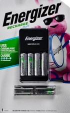 Energizer Recharge Plus USB Charging Port with 4 AA and 4 AAA Batteries
